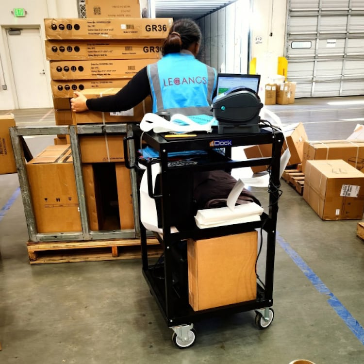 Mobile Workstation Cart in Stock | 4Dock